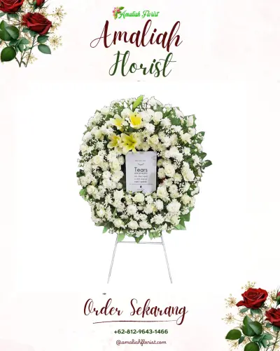 Krans Bunga Duka Cita di Pajomblangan